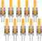 Lxcom Lighting G4 LED Bulb 12V Bi-Pin Base 1.5W LED COB Light Bulbs (10 Pack) 10W Halogen Replacement Warm White 3000K T3 G4 Base No Flicker for U...