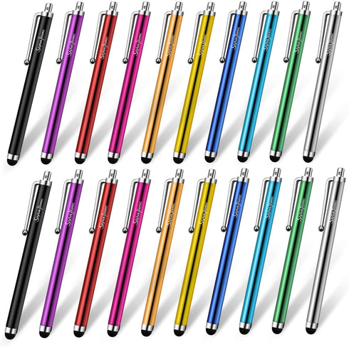 StylusHome Stylus Pens for Touch Screens, 20 Pack Universal Capacitive Precision Stylus Compatible with iPad iPhone Tablets Samsung Galaxy All Com...