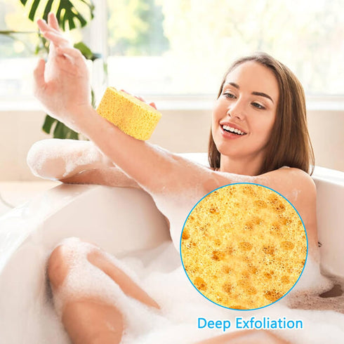 Bath Sponges for Shower Large Size Body Sponges Soft Hangable Shower Foam Loofah Sponges Set for Women and Man for Exfoliating Bath (4 PCs)...