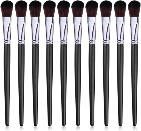 10 Pcs Mop Brush for Acrylic Painting 1 Inch Oval Blending Brushes Artist Paint Brushes for Acrylic Watercolor Oil Painting Face Body Art...