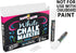 CHALKY CROWN Liquid Chalk Marker Pen - White Dry Erase Marker - Chalk Markers for Chalkboard Signs, Windows, Blackboard, Glass - 6mm Reversible Ti...
