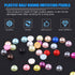Glarks 2880Pcs 6MM 24 Colors Beads Flat Back Half Round Pearl Bead Cabochon Pearl Flatback Beads Set...
