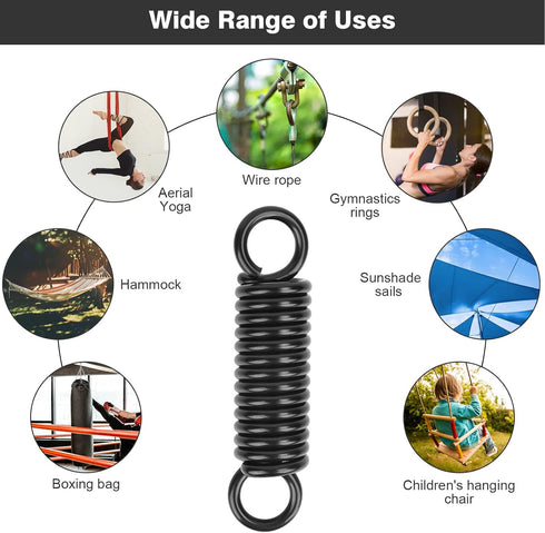 Hammock Spring Swing Hanging Hook for Chair Porch Yoga Tree Sandbag,500lbs Weight Capacity,Black...