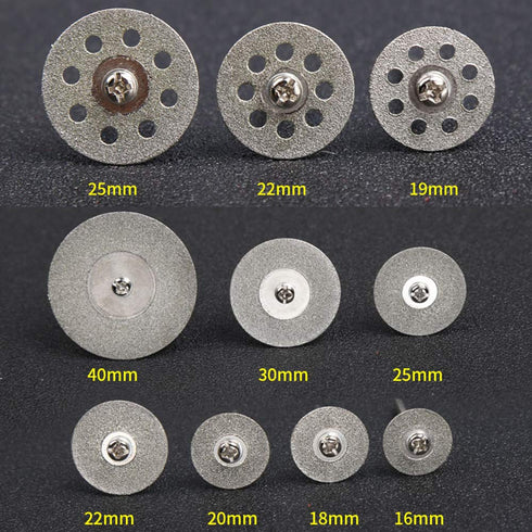 Diamond Cutting Wheel, 10PCS 1/8" Diamond Cutting Discs Cut-off Wheel Blades Set Comepatible with Dremel Rotary Tool by Oudtinx...