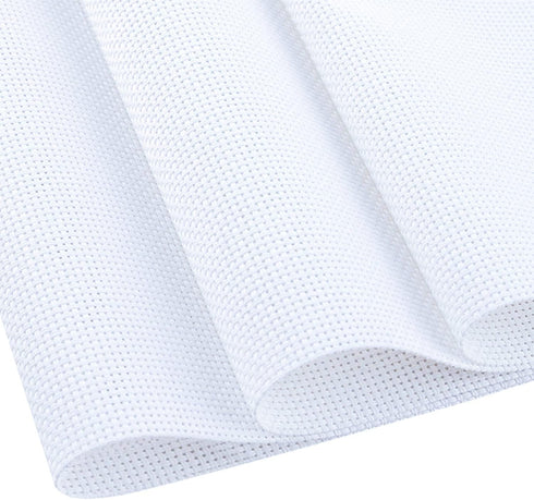 Cross Stitch Aida Fabric 14 Count, 59 by 39 Inch Large Size, Classic Reserve Cross Stitch Aida Cloth for Home DIY Embroidery Decoration...