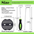 Keadic 201 Pcs 6" Garden Landscape Staples with Gasket and Precision Hook, 11 Gauge Galvanized U-Shaped Sod Pins Yard Fence Ground Stakes for Fixe...