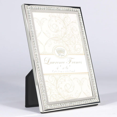 Lawrence Frames Lawrence Royal Designs 4x6 Dazzle Silver and Glitter Picture Frame...