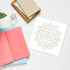 FINGERINSPIRE 8PCS Chakra Symbol Stencil 5.9x5.9 inch Plastic PET Mandala Flower Stencil Reusable Yoga Meditation Floral Craft Stencil Template fo...