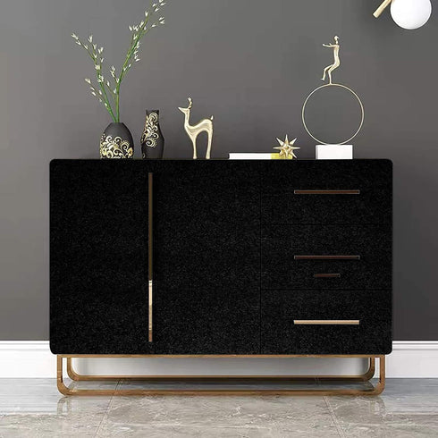 Glossy Black Contact Paper Shiny Peel and Stick Wallpaper Glitter Countertop Contact Paper Self-adhesive Removable Wallpaper Vinyl Decorative Kitc...