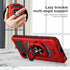 Ailiber Case for TCL ION Z, Cricket TCL IONZ Phone Case with Tempered Glass Screen Protector, Ring Kickstand for Magnetic Car Mount, Military Grad...