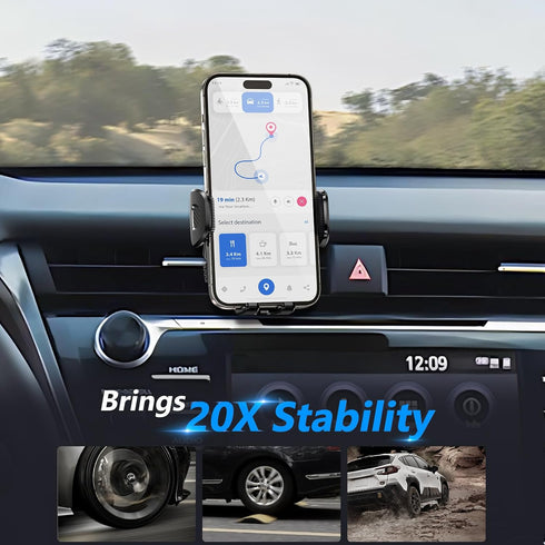 ELOHEI for Toyota Camry Phone Holder with Custom Base, Car Phone Holder for 2018-2024 Toyota Camry Accessories, Hands Free Toyota Camry Mount for ...