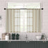 MRTREES Sheer Tier Curtains Beige Kitchen 36 inches Long Bathroom Short Curtains Sheers Transparent Voile Half Window Treatments Rod Pocket Light ...