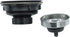 Basket Strainer 4 Inch Kitchen Sink Steel Drain with ABS Base and Removable Strainer Assembly, for American Standard Kitchen Sink with 3-1/2 Inch ...