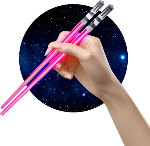 Chop Sabers Light Up LightSaber Chopsticks, 1 Pair, Pink...