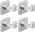 IBosins 4 Pack Towel Hooks Hand Towel Holder for Bathroom Wall Livingroom Bedroom Kitchen Closet Heavy Duty Stainless Steel Hook Hanger for Robe, ...