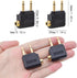5pcs Airplane Headphone Adapters Golden Plated Dual 3.5mm Male to 3.5mm Female Airplane Headphone Adapter for Audio Jack to Plug Air Plane Flight ...