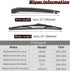 Replacement for 2004-2009 Lexus RX350 RX330 RX400h, Rear Windshield Back Wiper Arm blade Set - OTUAYAUTO Factory OEM Replacement 8524148050...