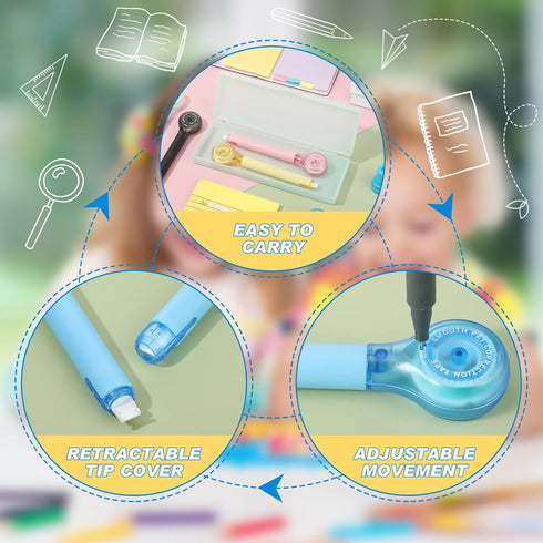 10 Pack Correction Tape Pen Correctional Tape Ink Corrector Tape Correction Tape Eraser for School Office Supplies, 0.2 x 236 Inch...
