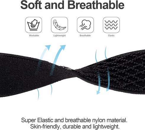Swhatty Stretchy Nylon Solo Loop Bands Compatible with Apple Watch 38mm/40mm/41mm/42mm for Series 10, Adjustable Braided Sport Elastics Women Men ...