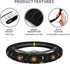 Moon and Sun Steering Wheel Cover Universal 15 Inches Non-Slip Neoprene Cute Stars Wrap Car Accessories Protector Case for Women & Men Girls Fit A...
