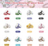 QUEFE 720Pcs Rhinestone Spacer Beads for Jewelry Making, Rondelle Crystal 8mm Bead for Necklaces, Bracelet Pendants (12 Colors)...