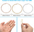 60Pcs Hoop Earring Findings Stainless Steel Earrings Beading Round Earrings Hypoallergenic Circle Earring Open Beading Hoop for Jewelry Making DIY...