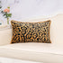 Yangest Black and Gold Rectangle Pillow Cover Cut Velvet Leopard Print Cushion Cover Luxury Modern Pillowcover for Couch Living Room Bedroom,12x20...