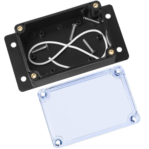 2 Pcs Junction Box, IP65 Waterproof Outdoor Electrical Box, Plastic Dustproof Project Box, General Electrical and Electronic Enclosure with Clear ...
