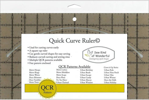 Sew Kind Of Wonderful SKW50570 Qcr Ruler Quick Curve Ruler...