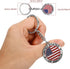 12pcs NYC US United States of America Keychain Metal Key Ring Star Stripe US Flag Souvenir Patriotic Christmas Gift...