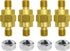 Ampper 3/8"-16 Brass Stud Side Post Battery Terminal Bolt, Standard Battery Side Post Extender Stud Compatible with GM Post, Pack of 4...