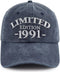 Limited Edition 1990 1991 1992 1993 1994 1995 1996 1997 1998 1999 Hat for Men Women, Adjustable Cotton Baseball Cap...