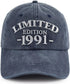 Limited Edition 1990 1991 1992 1993 1994 1995 1996 1997 1998 1999 Hat for Men Women, Adjustable Cotton Baseball Cap...