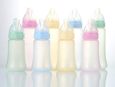 Made in USA aMACEing Zero Leak Baby Bottle with Anti-Colic Vent and Variable Flow, Leak-Proof 10oz (Green)...