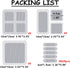 6.56ft + 20 pcs Windows Screen Repair Tape Patches, VEINARDYL Self-Adhesive Screen Door Stickers Replacement Repair Kit Mesh Repair for Repairing ...