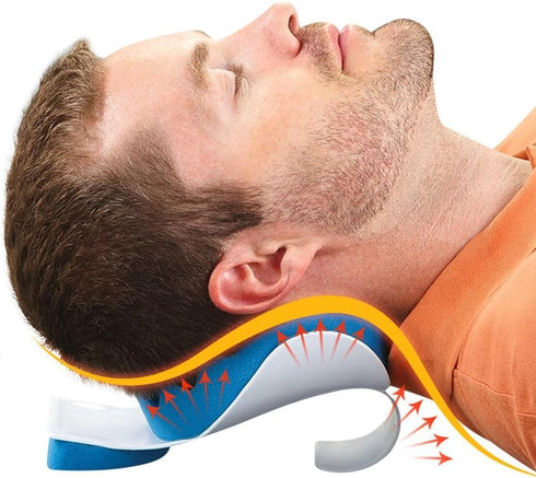 BodyHealt Neck and Shoulder Relaxer - Cervical Traction Device for TMJ Pain Relief & Spine Alignment. Neck Stretcher for Migraine relief & Neck Su...