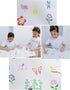 60pcs Stencils for Crafts Reusable,3inch Small Animal Plant Flower Insect Template for journaling,Card Making,Spray Painting,Drawing Creating on W...