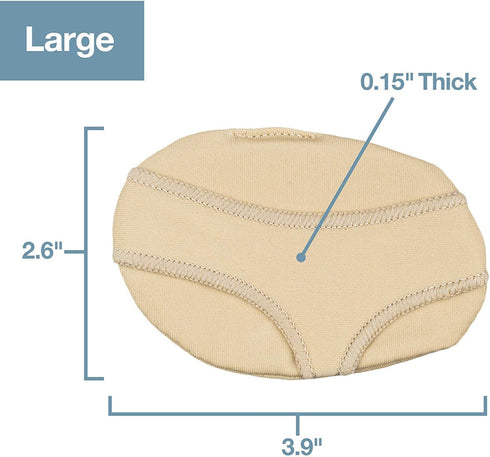 ZenToes Ball of Foot Pads Metatarsal Cushions for Metatarsalgia, Arthritis and Sesamoid Pain Relief 1 Pair (Large, Women 8-10, Men 9-11)...
