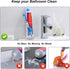 6 Pack Silcone Toothpaste Cap, Tnvee Reusable Self Closing Toothpaste Squeezer Dispenser with Organizer Box for Kids and Adults in Bathroom, Hygie...