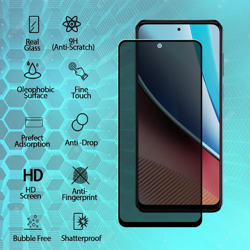 2 Pack Privacy Screen Protector for Motorola Moto G Stylus 2023,9H Hardness,Scratch-Resistant, Anti Spy Anti Peeping, Case Friendly Tempered Glass...
