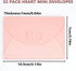32pcs Heart Clasp Mini Envelopes, Pink Cute Tiny Envelopes, Cute Present Card Holder for Love Letters & Personal Notes, Wedding Greeting Party...