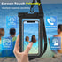 Waterproof Phone Pouch, IPX8 Waterproof Cell Phone Case for iPhone 15 14 13 Pro Max Plus Galaxy S22 S23 up to 7" Essential Dry Bag for Beach Cruis...