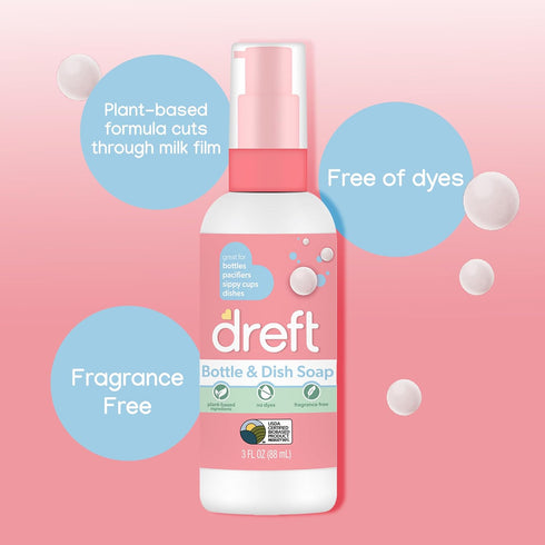 Dreft Bottle & Dish Soap 3oz (Pack of 2)...
