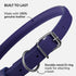 CollarDirect Rolled Leather Dog Collar, Soft Padded Round Puppy Collar, Handmade Genuine Leather Collar Dog Small Large Cat Collars 13 Colors (13-...