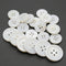 White Genuine Mother of Pearl Buttons, 22PCS/Pack(16PCS 15MM+6PCS 20MM), Natural MOP Pearl Shell Bulk Buttons for DIY Sewing Crafts,Shirts, Suits ...