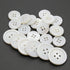 White Genuine Mother of Pearl Buttons, 22PCS/Pack(16PCS 15MM+6PCS 20MM), Natural MOP Pearl Shell Bulk Buttons for DIY Sewing Crafts,Shirts, Suits ...