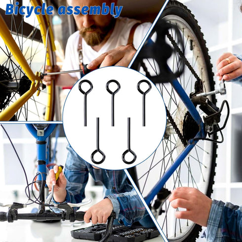 5 Pack 5/32 Allen Wrench Standard Hex Dogging Key with Full Loop, Solid Metal Allen Key Set for Push Bar Panic Exit Devices...