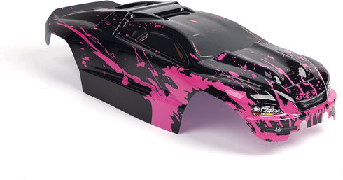 Custom Body Muddy Hot Pink Over Black Style Compatible for E-Revo 1/10 Scale RC Car or Truck (Truck not Included) ER-HP-01...