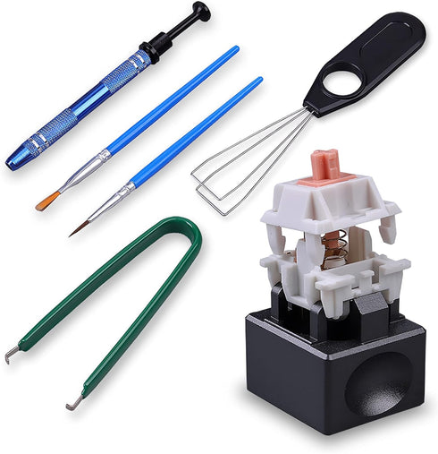 Keyboard Switch Opener Kit with Switch Puller Key Puller Switch Clamp Lube Pen Fit for Cherry Switches Mechanical Keyboard...