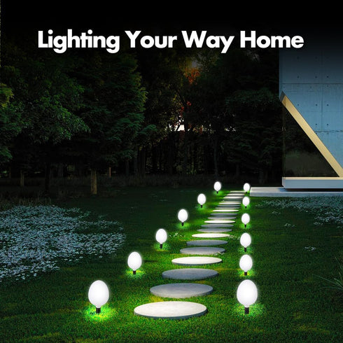 Solar Pathway Lights Outdoor, Landscape Path Lights Solar Powered Waterproof IP67 Dusk to Dawn Solar Globe Lights for Outside Garden Walkway Lawn ...